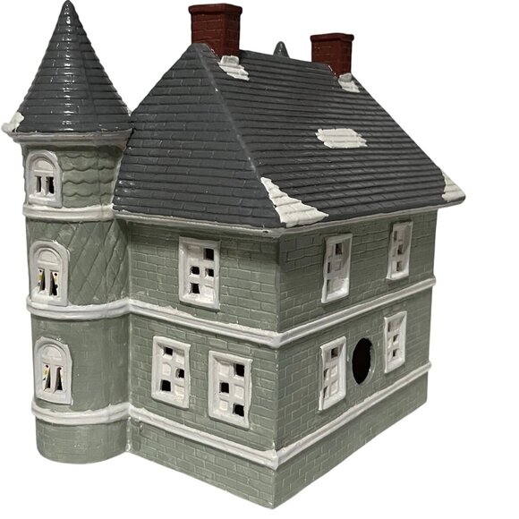 Yuletide Snow Hamlet “Lakeside Mansion - 723” 1988 PORCELAIN Lighted - Picture 4 of 4